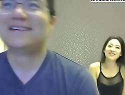 Chinese couple cam fuck gather up you will hard-Free sign up convenient AmateurAsia.com